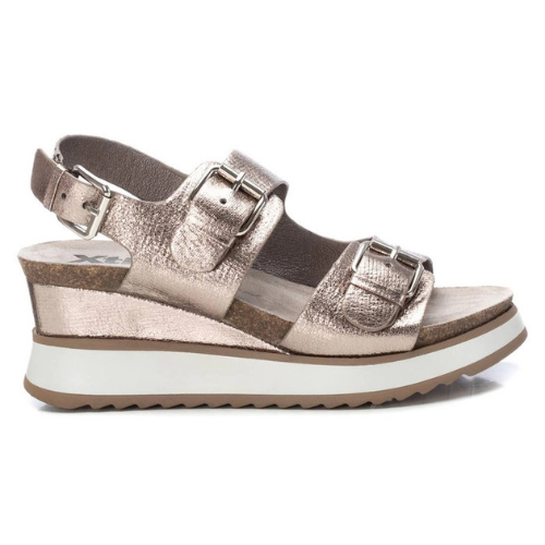 XTI Ladies Wedge Sandals - 142883 - Pewter