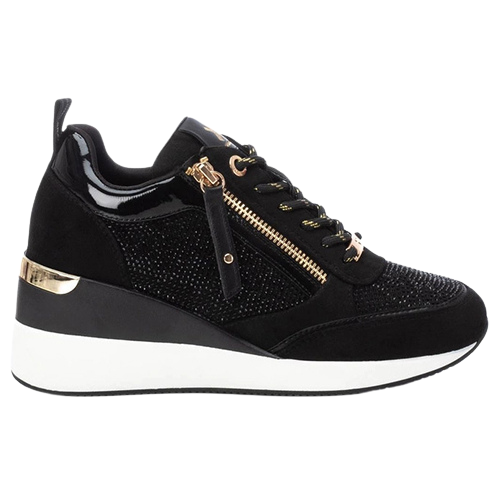 XTI Wedge Trainers - 142957 - Black