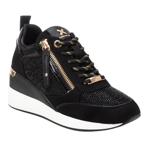 XTI Wedge Trainers - 142957 - Black