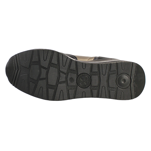 XTI Wedge Trainers - 143080 - Black/Gold