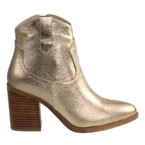 XTI Ladies Western Ankle Boots 142330 Gold