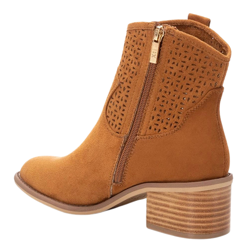 XTI Ladies Western Ankle Boots - 142259 - Camel