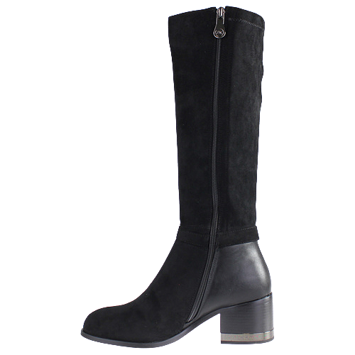 Zanni Knee Boots - Monera - Black Suede