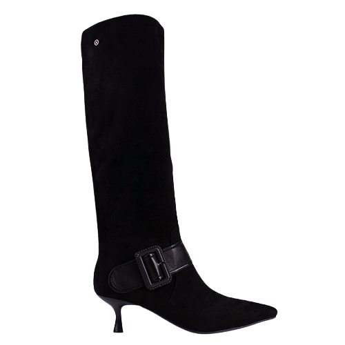 Zanni Ladies Knee Boots - Leaville One - Black Suede