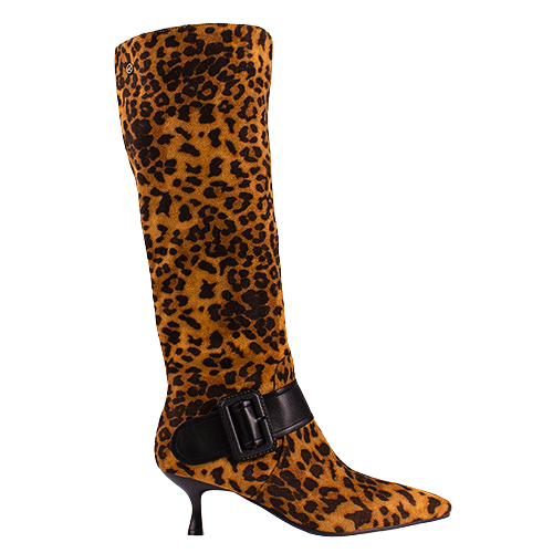 Zanni Ladies Knee Boots - Leaville One - Cheetah