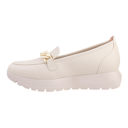 Zanni Ladies Platform Loafers - Makkari One - Cream