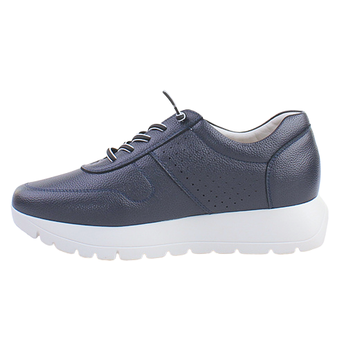 Zanni Ladies Platform Trainers - Kamoeni One- Navy