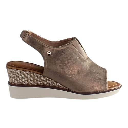 Zanni Ladies Wedge Sandals - Mirfa - Bronze