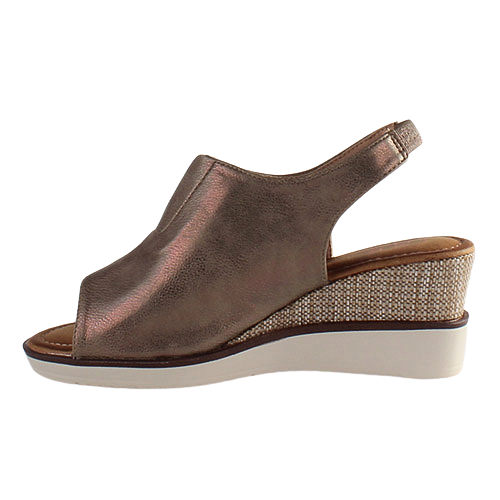 Zanni Ladies Wedge Sandals - Mirfa - Bronze