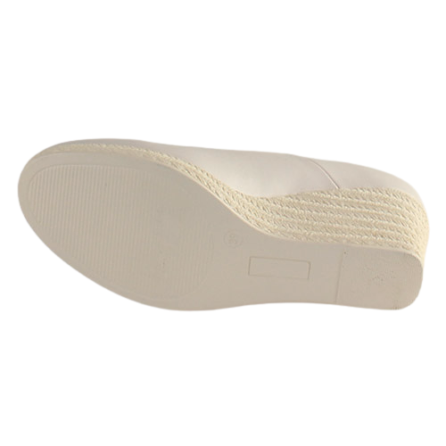 Zanni Wedge Shoes - Sila - White