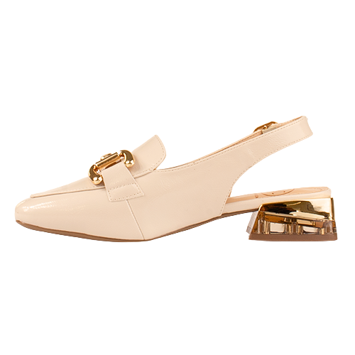 Zanni Ladies Slingback Loafers - Diraz - Nude