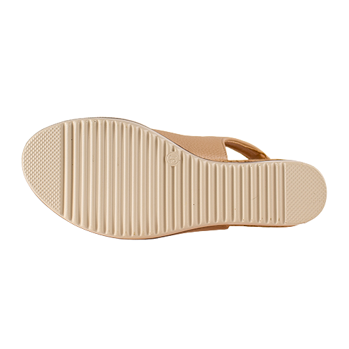 Zanni Wedge Sandals - Mirfa - Nude