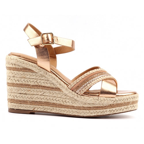 Lunar Ladies Wedge Sandals - Ella - Gold