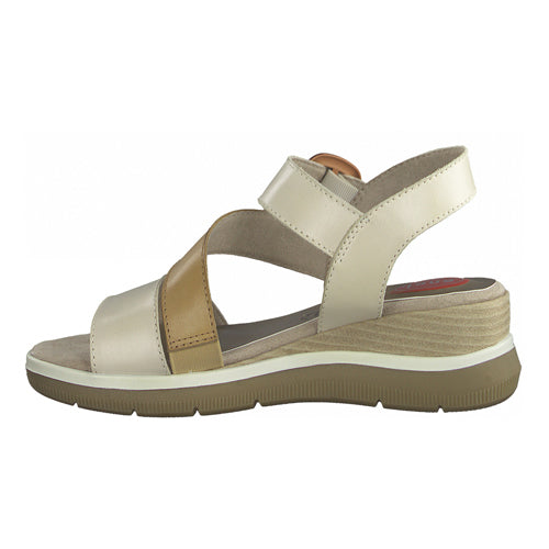 Jana Wedge Sandals - 28216-28 - Beige