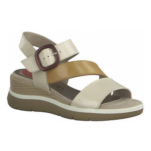 Jana Wedge Sandals - 28216-28 - Beige