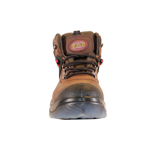 PM Steel Top Cap Boots - PD1422 - Brown