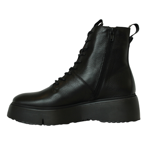 Wonders Wedge Boots - A-9350 - Black