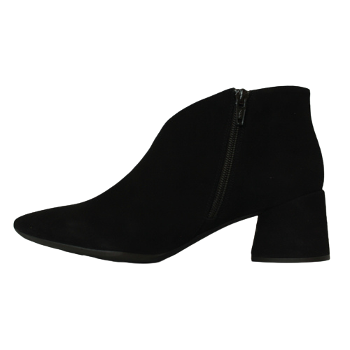 Wonders Block Heeled Ankle Boots- L-8021 - Black