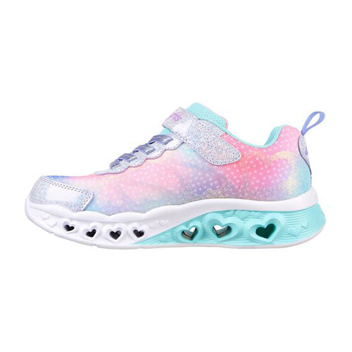 Skechers Flutter Heart Lights Trainers - 302315L - Purple /Multi