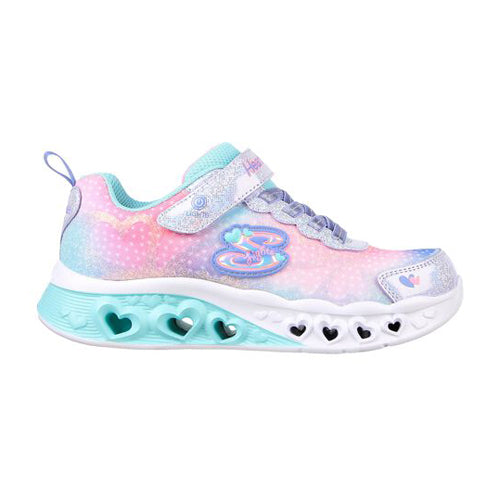 Skechers Flutter Heart Lights Trainers - 302315L - Purple /Multi