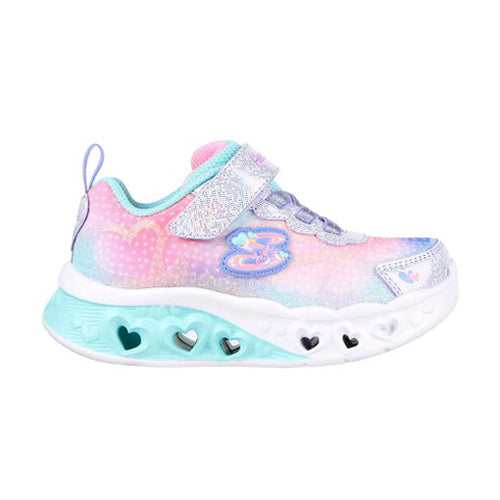 Skechers Flutter Hearts Lights Trainer - 302315N - Pink Multi