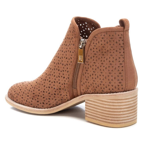XTI Block Heel Ankle Boots - 140922 - Camel