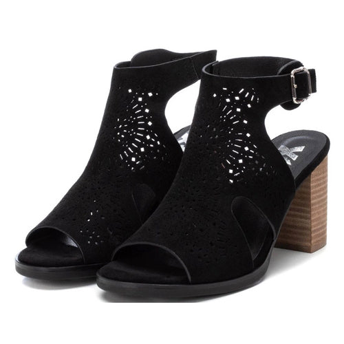 XtI Block Heel Sandals - 141098 - Black