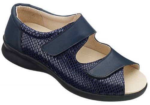 DBS - Bliss Ladies Extra Wide Fit Shoes - Navy