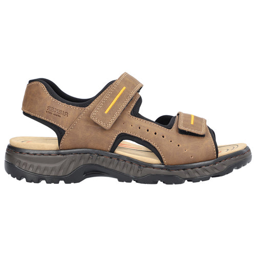 Rieker Mens Trek Sandals- 21760-24 - Tan