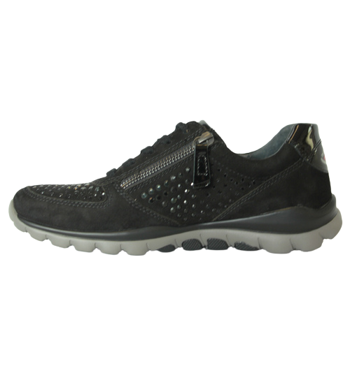 Gabor Rolling Soft Trainers- 66.968-30 - Black