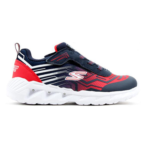 Skechers Magna Lights Trainer - 401503N - Navy/Red