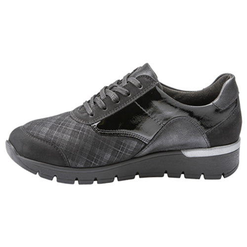 Waldlaufer Wide Fit Trainers - 626K02 - Black
