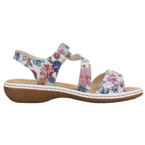 Rieker Flat Sandals - 659C7-92 - Multi