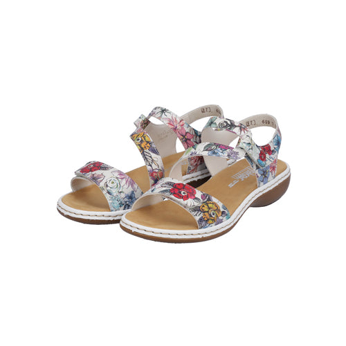 Rieker Flat Sandals - 659C7-92 - Multi