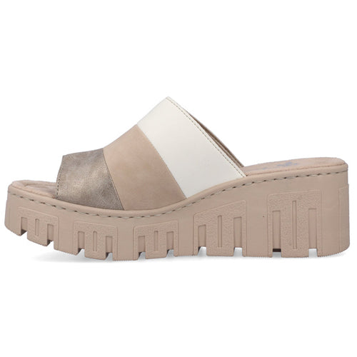 Rieker Mules - 68092-62 - Nude/White