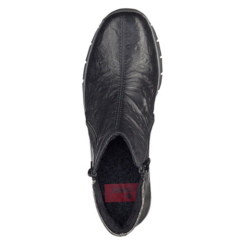 Rieker Wedge Ankle Boots - 73781 - Black