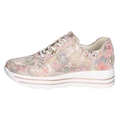 Waldlaufer Wide Fit Trainers - 758008 - Pink Multi