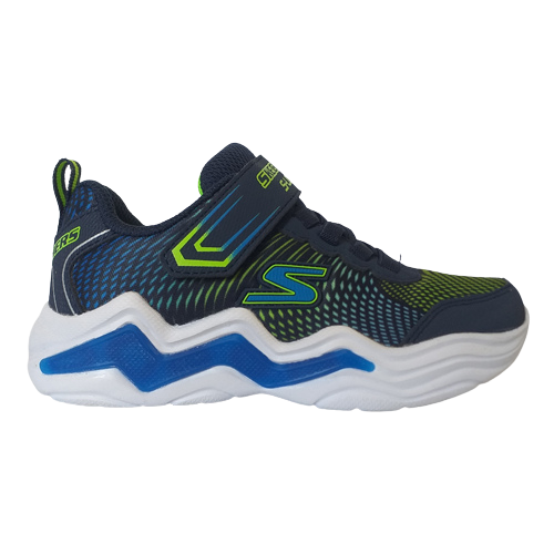 Skechers Light Up Velcro Trainers - 400125 - Blue