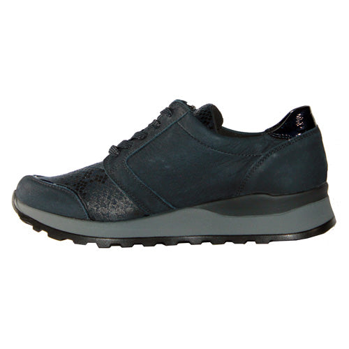 Waldlaufer Wide Fit Trainers- H64007 - Navy