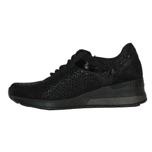 Waldlaufer Wide Fit Trainers - 939H01 - Black