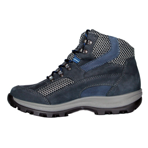 Waldlaufer Ladies Wide Fit Hiking Boots - 471900 - Navy