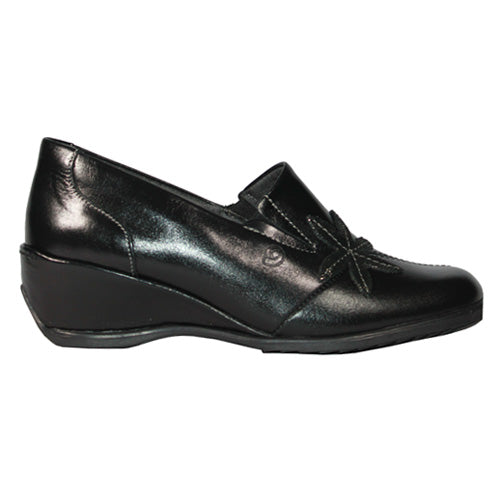 Suave Wedge Shoes - Henna - Black