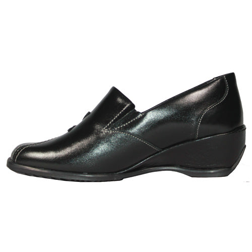 Suave Wedge Shoes - Henna - Black