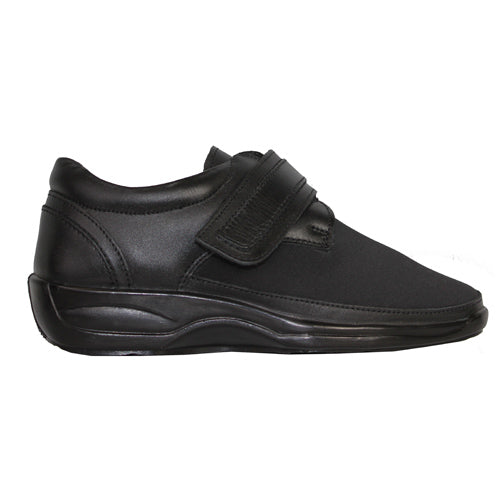 Roamers Ladies Extra Wide Fitting Shoe - L042A - Black