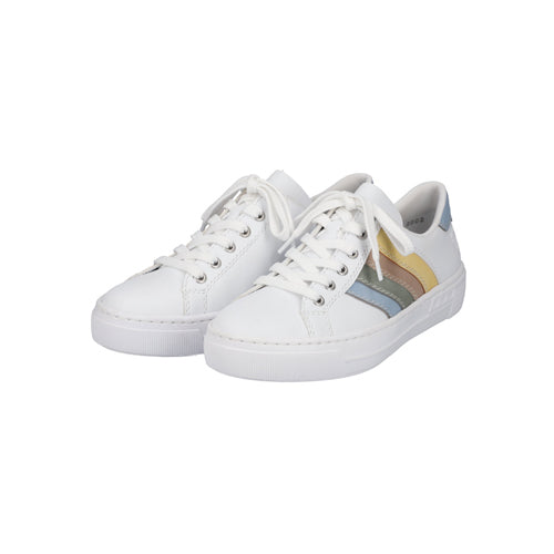 Rieker Ladies Trainers - L8802-80 - White/Multi