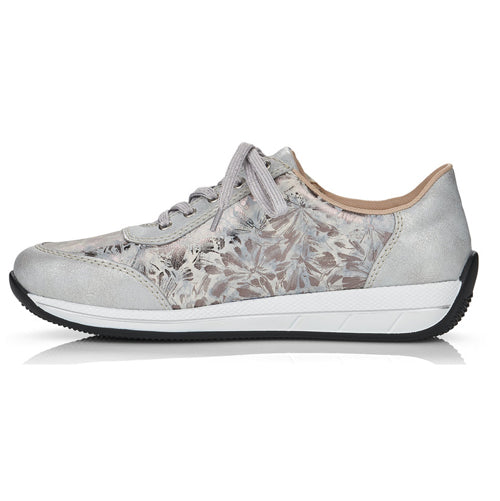 Rieker Ladies Trainers - N1112-80 - Silver