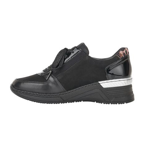 Rieker Wedge Trainers - N4311-00 - Black