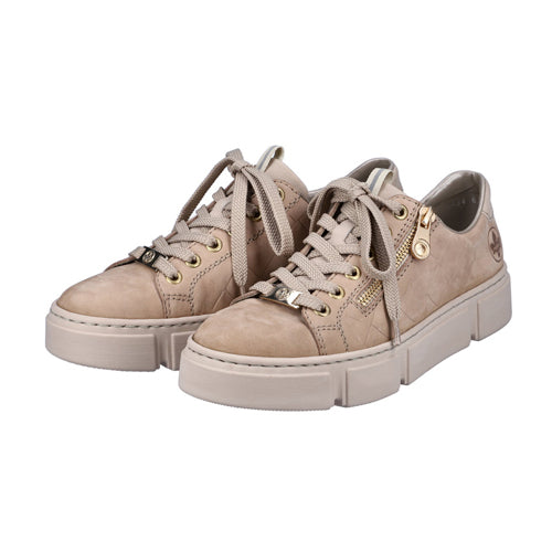 Rieker Platform Trainers - N5934-63 - Beige
