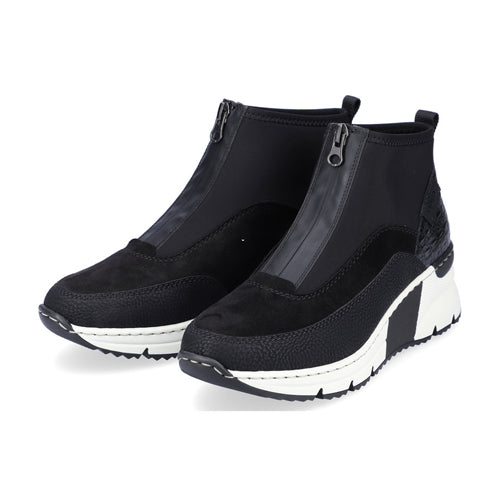 Rieker Wedge Ankle Boots - N6352-00 - Black