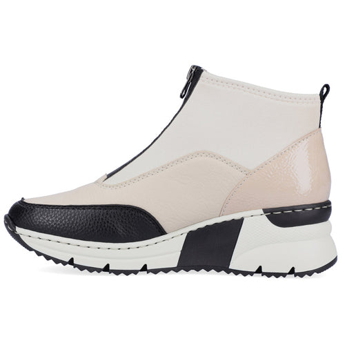 Rieker Wedge Ankle Boots - N6352-60 - Beige